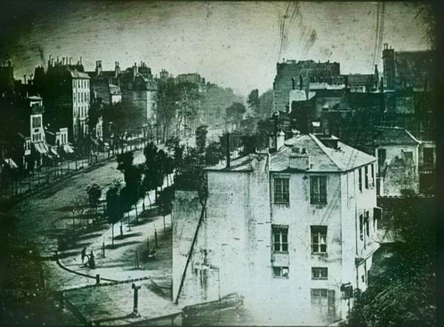 Photographie des Boulevards de Paris en 1839