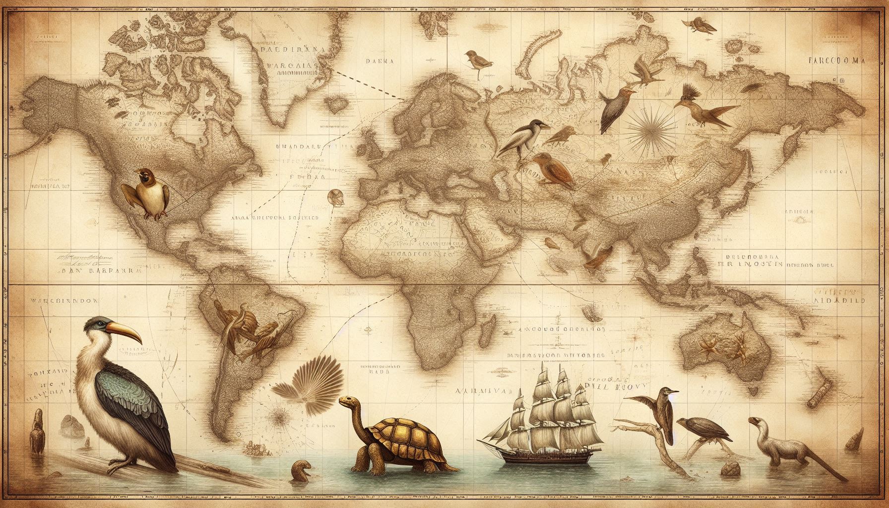 Voyage de Darwin sur le Beagle à la découverte de l'origine des espèces