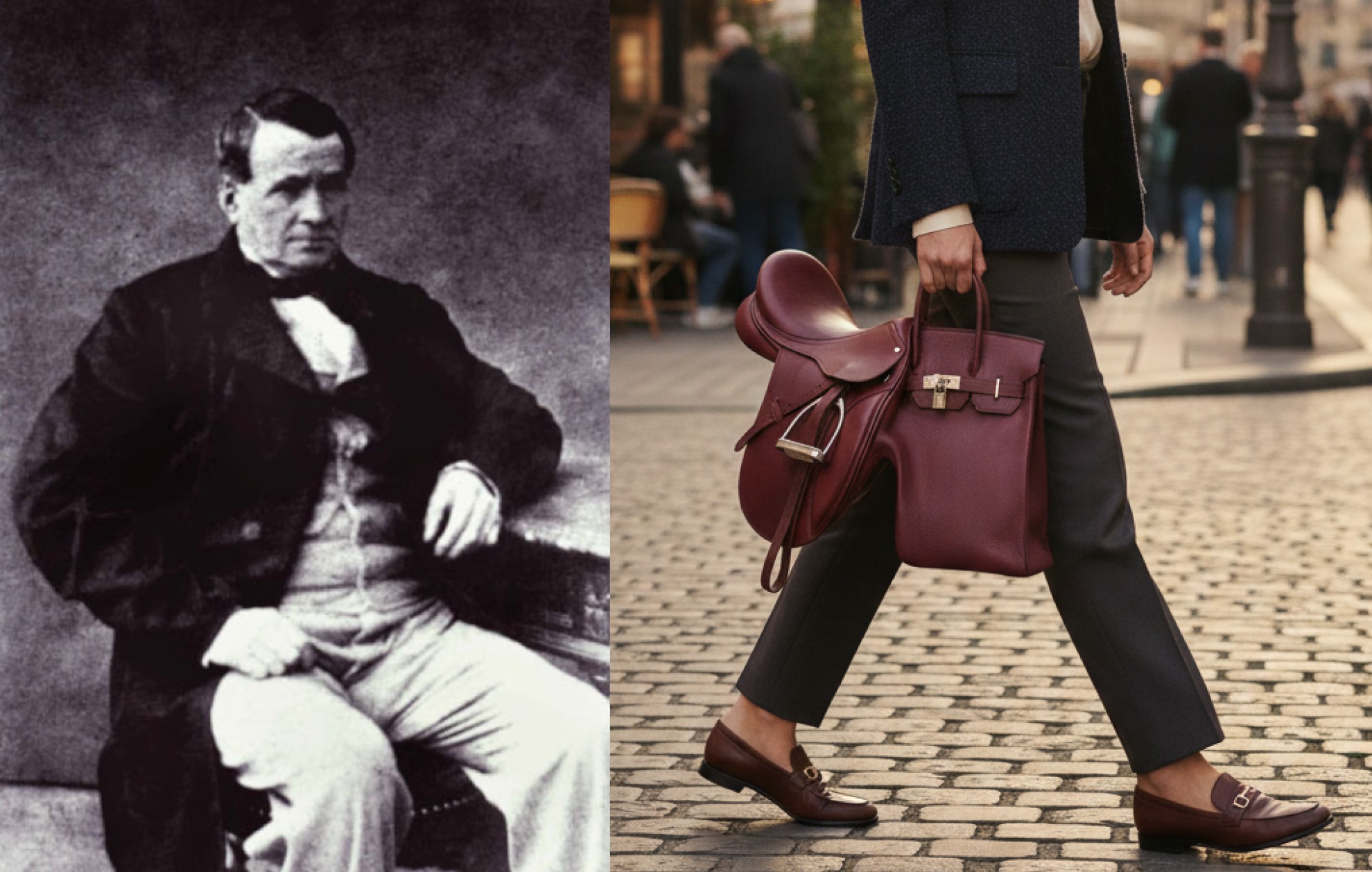 Hermes et evolution de la selle au sac.jpg