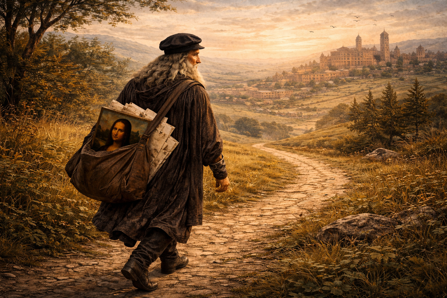 Leonard de Vinci en déplacement